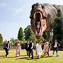 Buxted Park Wedding T-Rex