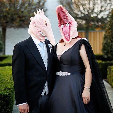 Tim Burton Themed Wedding at Southend Barns