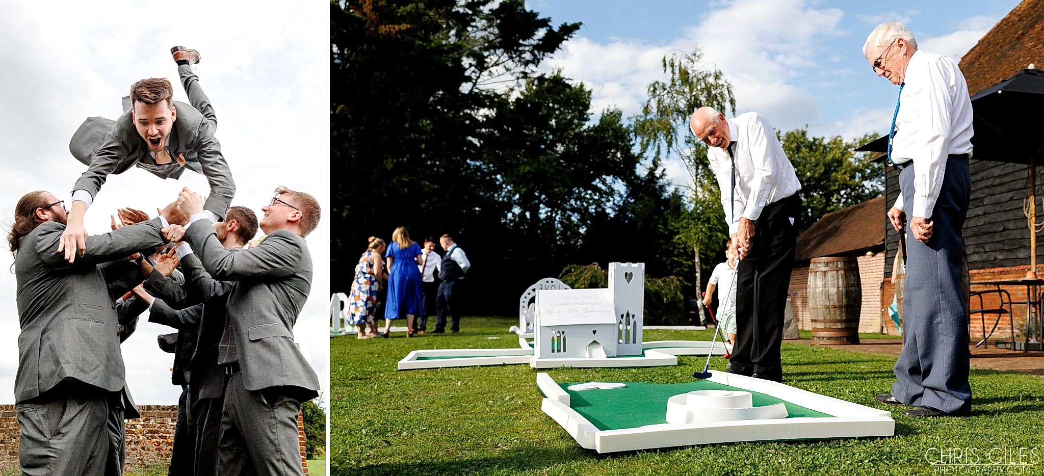 Miniature golf at weddings